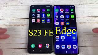 Samsung S23 FE Vs 2023 Motorola Edge Speed Test Comparison [upl. by Adur]