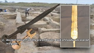 Ancient sword from the era of Moses Book of Exodus uncovered in Egypt🔥 [upl. by Amalle]