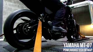 Yamaha MT07 PowerBoost ECU remap [upl. by Papke]