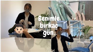 Ağız ve diş sağlığı 🦷 Benimle birkaç günKlinik Vlog  staj [upl. by Romona]