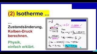 Isobare und ISOTHERME Zustandsänderung 2 Druck berechnen pFA [upl. by Cecilla671]