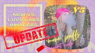 NEW V5 LUVV LABS INHALERS REVIEW  HOW TO QUIT SMOKING  VITAMIN VAPE  Updated  Nicotine Free [upl. by Atrahc]