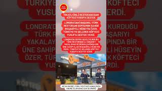 Başarılı Restoranı Sofra’nın Sahibi Hüseyin Özer Türkiye’ye Gelerek Köfteci Yusuf’a Destek Verdi [upl. by Turnheim]