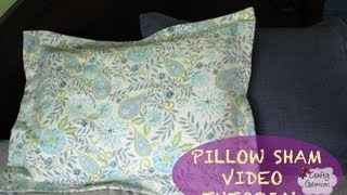 How to make a Pillow Sham DIY Tutorial amp Giveaway [upl. by Lothaire]