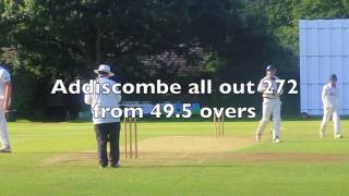 BEST CLUB CRICKET MATCH Sanderstead Cricket Club amp Addiscombe CC [upl. by Kolodgie875]