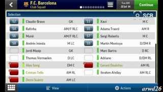 Football Manager Handheld 2015 V61 apk Real Name Players [upl. by Eeram38]