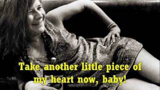 JANIS JOPLIN Piece of my Heart  Lyrics [upl. by Aihsyak993]