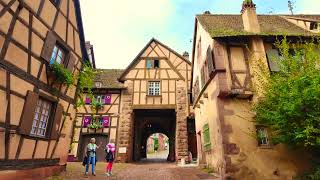 RIQUEWIHR ALSACE REGION FRANCE 🇫🇷 4K VIDEO [upl. by Llemor]