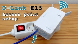 DLink E15 WiFi 6 extender dual band • Access point mode setup [upl. by Seebeck]