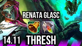 RENATA GLASC amp KaiSa vs THRESH amp Draven SUP  24k DMG 3734  TR Master  1411 [upl. by Kennan]