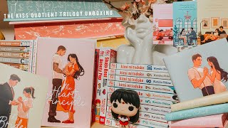 AFTERLIGHT ✨ unboxing THE KISS QUOTIENT TRILOGY special editions by Helen Hoang [upl. by Aihsia]