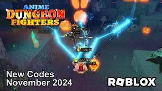 Roblox Anime Dungeon Fighters Simulator New Code November 2024 [upl. by Keriann]