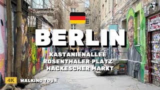 4k Berlin 🇩🇪 Prenzlauer Berg to Mitte  Walking Tour [upl. by Sonahpets]