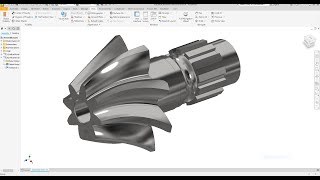 Autodesk inventor Create Helical Bevel Gear Exercise 60 [upl. by Lauren]