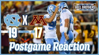 UNC vs Minnesota Football Postgame Reaction [upl. by Edeline277]