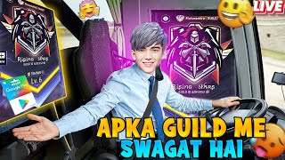 FREE FIRE RIGON TOP GUILD RISING STARS LIVE GUILD TEST 💀 [upl. by Stanhope]