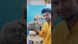 Makhan chor Krishna🥰🥰  makhanchor krishna Clay idol krishna [upl. by Harmony]