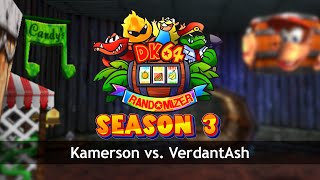 DK64 Randomizer  S3 Tournament Round 3  Kamerson Vs VerdantAsh [upl. by Iny]