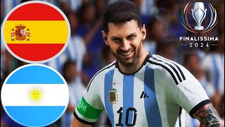 Spain vs Argentina  Finalissima Prediction 2024  All Goals Highlights  FIFA [upl. by Odell]