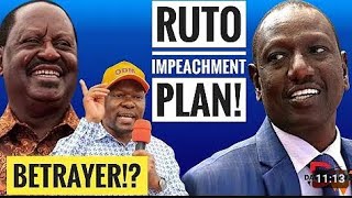 RUTO IMPEACHMENT PLAN COOKED NO ESCAPE AS BETRAYER ENTERS STATEHOUSE [upl. by Aserehtairam]