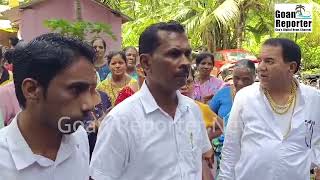 Goan Reporter News Cortalim MLA Anton Vas Inspects Contaminated Nullah at Shindole [upl. by Leahkim]