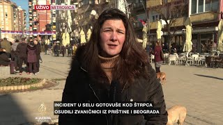 Protest protiv „veleizdaje“ Aleksandra Vučića u Mitrovici [upl. by Nilyarg126]