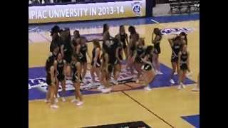 Loyola MD Cheerleaders vs Manhattan  MAAC Tournament  March 09 2013 [upl. by Howlend]