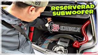 Golf 4 16 SR Bekommt ein Reserverad Subwoofer von HIFIEINSTEIGERDE ⭐️ [upl. by Ahsino]