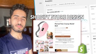 How to design shopify store in 2024 step by step  42M revenue in 41 days [upl. by Egwan980]