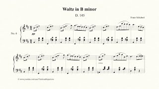 Schubert Waltz in B minor Op 18 No 6 D145 [upl. by Islaen]