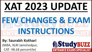 XAT 2023 update Few changes Exam instructions  Exam time increased to 35 hrs [upl. by Ulick]