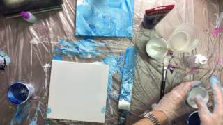 007  Part two Acrylic pouring swipe [upl. by Hedve499]