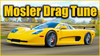 Fastest Drag tune for Mosler MT900S How to tune the mosler MT900s for drag racing Forza Horizon 4 [upl. by Barbur]