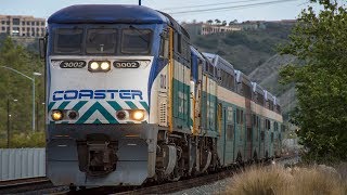 4K  Extreme Railfanning in San Diego Amtrak Coaster Metrolink amp BNSF Trains in Early 2018 [upl. by Aita]