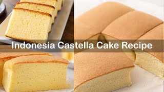 Indonesia Castella Cake Recipe [upl. by Ahtnams987]