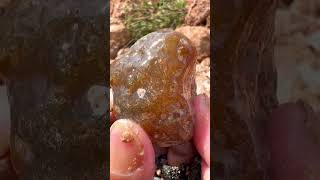 Finding Natural Carnelian Gemstone At The Mountain Unbelievable Find [upl. by Moncear]