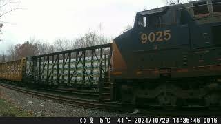 241103 South Facing Backyard Railcam [upl. by Attiuqehs]