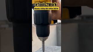 Masonry Drilling With DeWalt DCD709 TOOLS2WORK DeWalt DCD709 tools powertools diy Shorts [upl. by Bergeman]