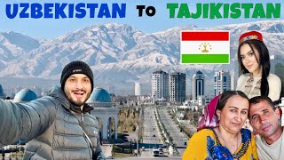 First Impression of Tajikistan 🇹🇯😍 Uzbekistan to Tajikistan Border crossing [upl. by Novert]