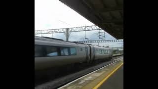 Two coupled Class 221s pass Nuneaton bound for Chester train railway highspeedtrain [upl. by Ynahpit]