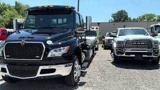 Tow trucks for sale fresh 2024 international MV rollback by century  miller industries in stock [upl. by Akimert]