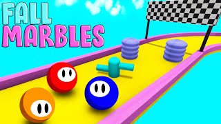 MARBLE Race But FALL GUYS  Marble World [upl. by Leoine]