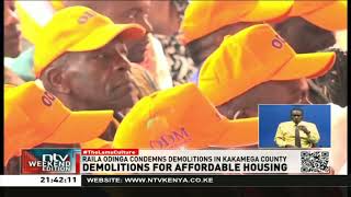 Raila Odinga condemns demolitions in Kakamega County [upl. by Eihcir]