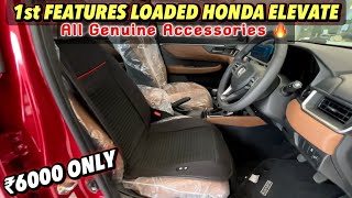 Installed Ventilated Seat amp Massager in New Honda Elevate 2023  Original Accessories [upl. by Nosam425]