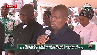 INHUMATION DE PAPA JOSE DIANGIENDA KIANGANI NKAMBA 21 OCTOBRE 2024 [upl. by Enitsej]