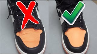 How To Remove Creases on Jordan 1 [upl. by Lenz155]