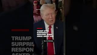 Trump gives surprising response when asked about AOC [upl. by Llertnek429]