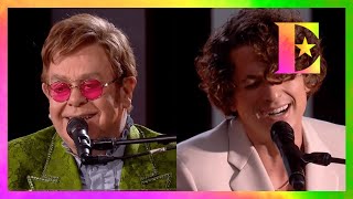 Elton John amp Charlie Puth ‘After All’ performed at Global Citizen Live 2021 Paris [upl. by Nodarb]