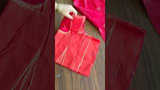 Simple Blouse Full Cutting ✂️ kaise kiya jata hai howtomakesleevesdesign viralvideo sewinghacks [upl. by Aleik]