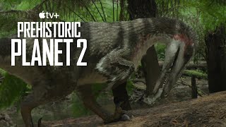 Austroraptor fishing in wetlands  Prehistoric Planet season 2 [upl. by Vivle]